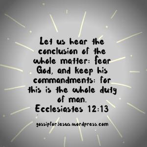 Let us hear the conclusion of the whole