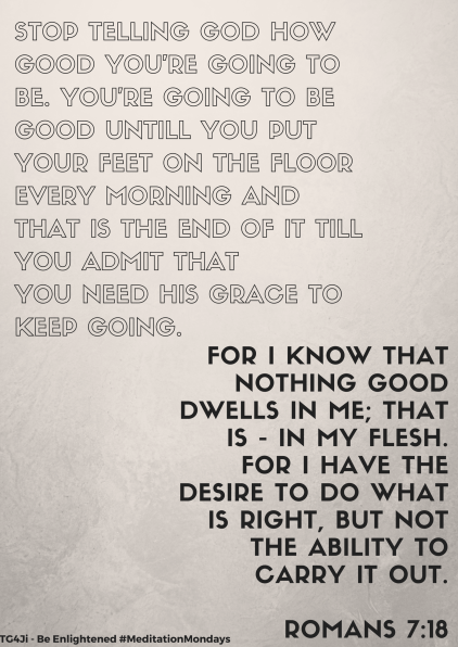 For I know that nothing good dwells in